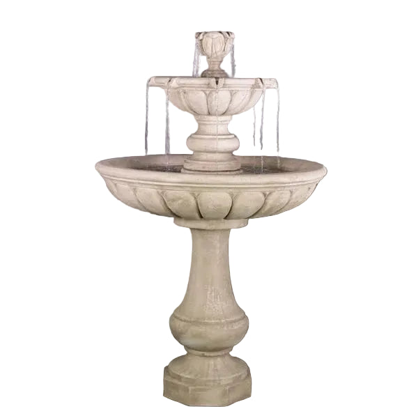 Giannini Garden Vicentina Two Tier Outdoor Water Fountain 1705