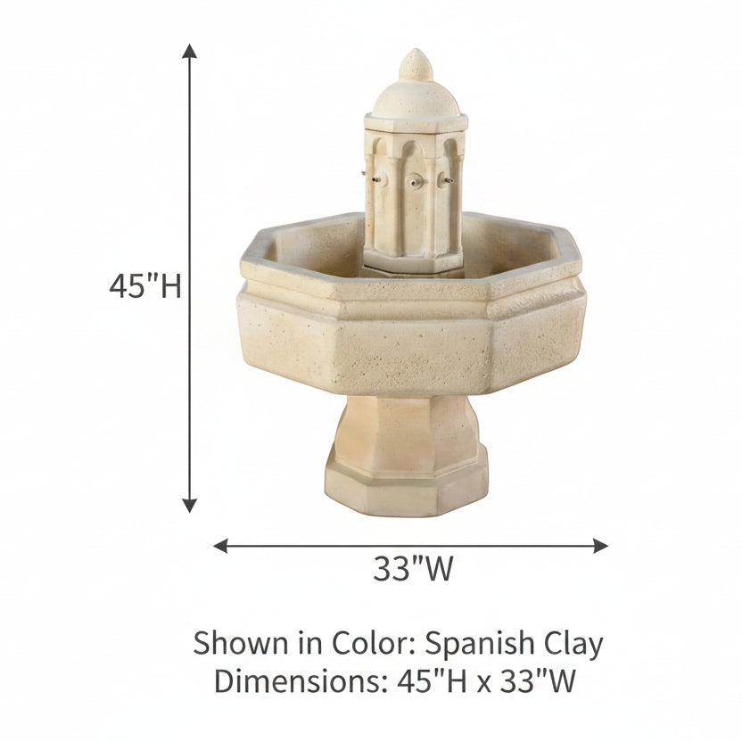 Giannini Garden Villa Basilica Outdoor Water Fountain 1076