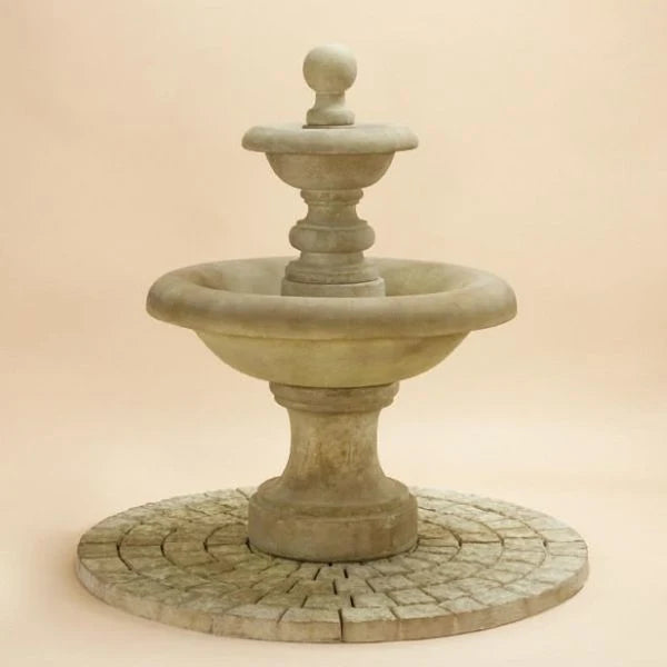 Giannini Garden Villa Santini Two Tier Outdoor Water Fountain 1450