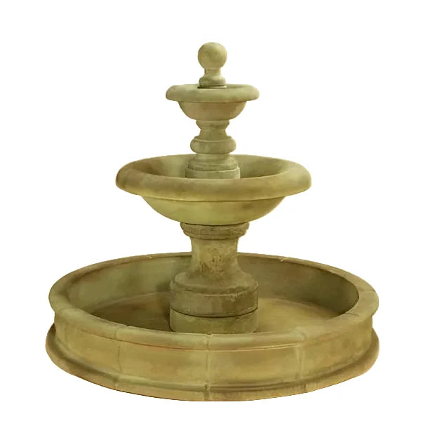 Giannini Garden Villa Santini Short Two Tier Outdoor Pond Fountain 1448