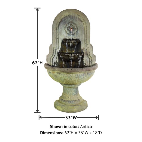 Giannini Garden Villanueva Outdoor Wall Fountain 1839