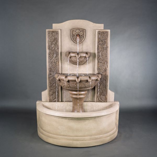 Giannini Garden Vineyard Outdoor Wall Fountain 1838