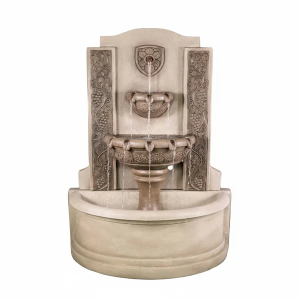 Giannini Garden Vineyard Outdoor Wall Fountain 1838