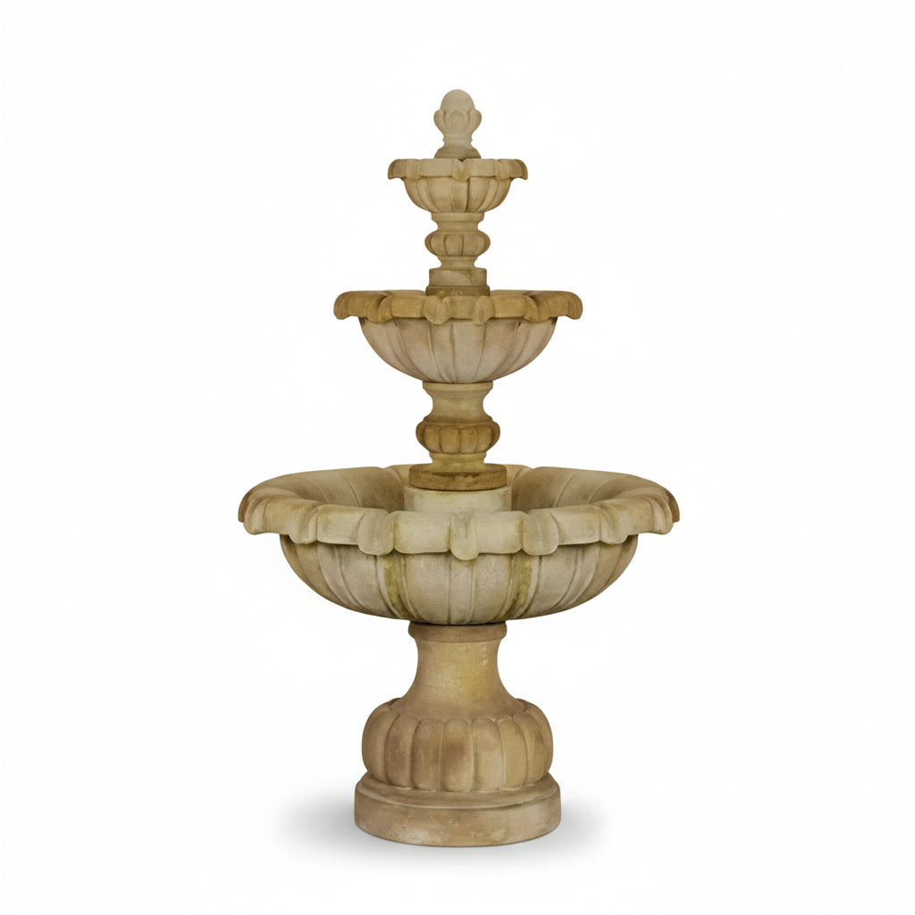 Giannini Garden Vistamar Three Tier Outdoor Water Fountain 1284