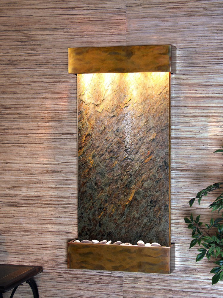 Adagio Whispering Creek 46"H x 22"W Indoor Wall Fountain