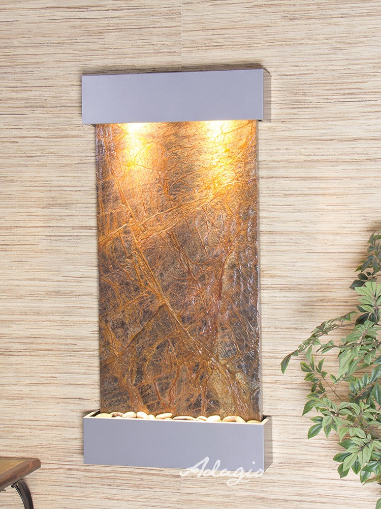 Adagio Whispering Creek 46"H x 22"W Indoor Wall Fountain