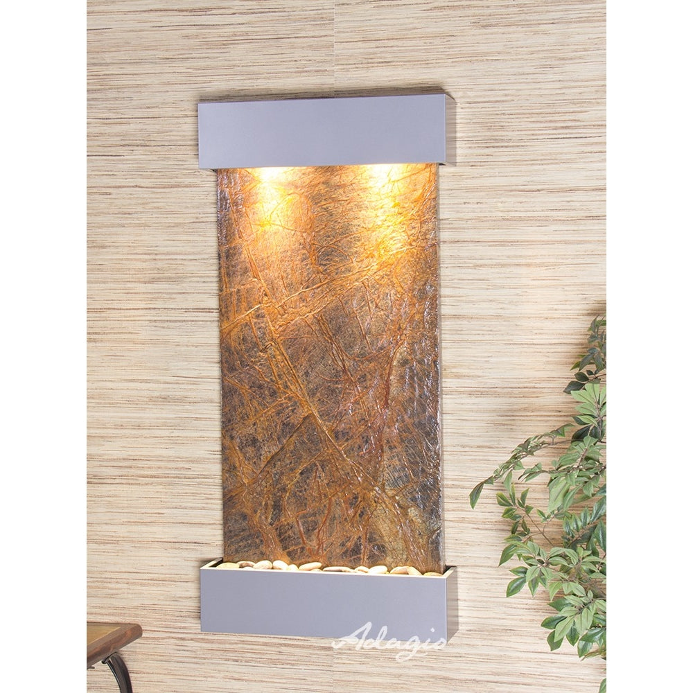 Adagio Whispering Creek 46"H x 22"W Indoor Wall Fountain