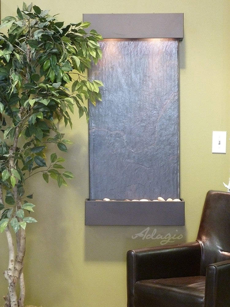 Adagio Whispering Creek 46"H x 22"W Indoor Wall Fountain