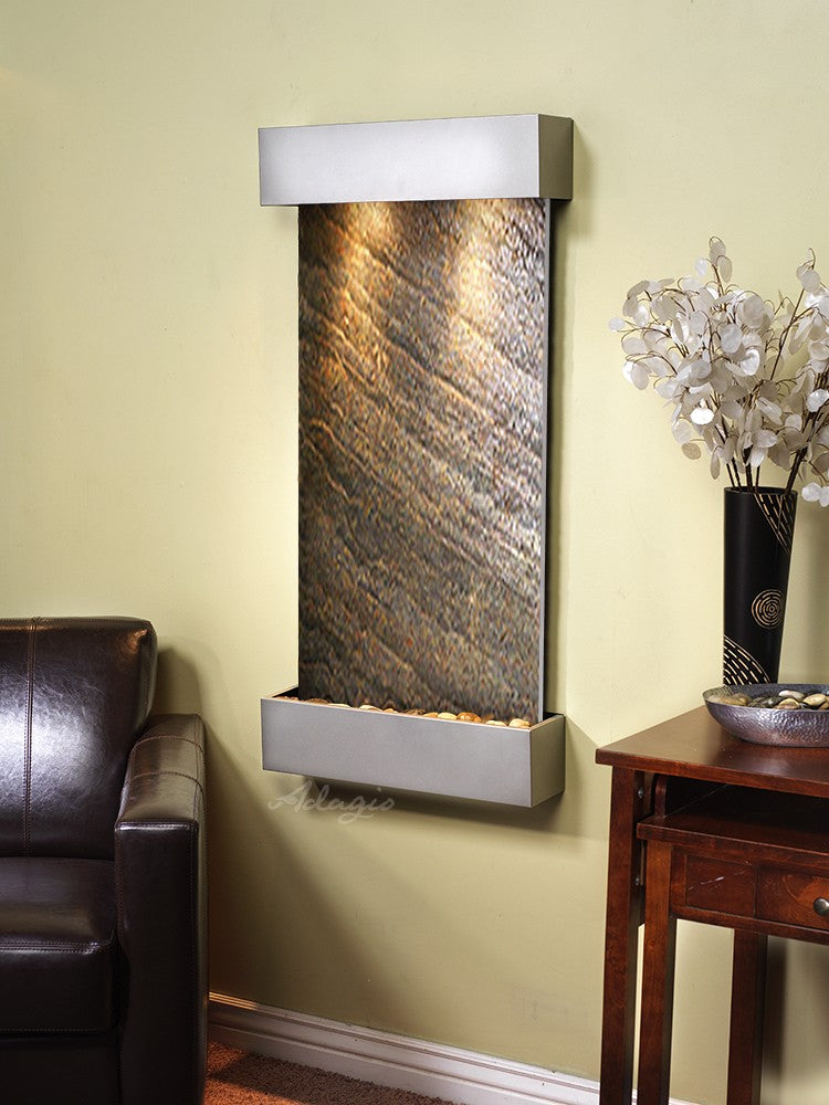Adagio Whispering Creek 46"H x 22"W Indoor Wall Fountain