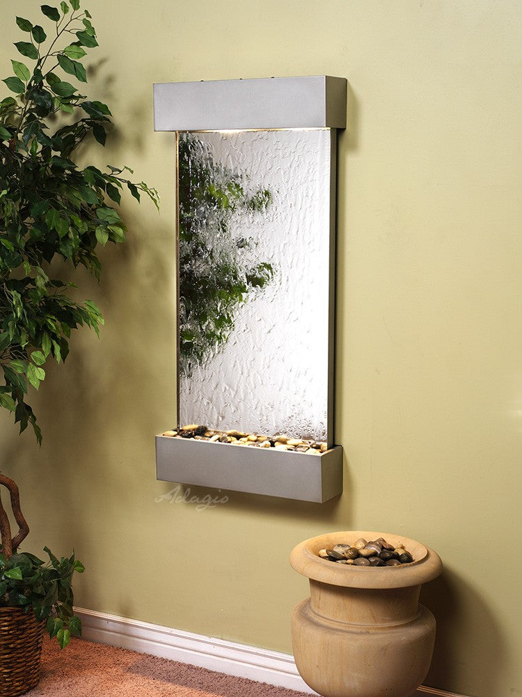 Adagio Whispering Creek 46"H x 22"W Indoor Wall Fountain