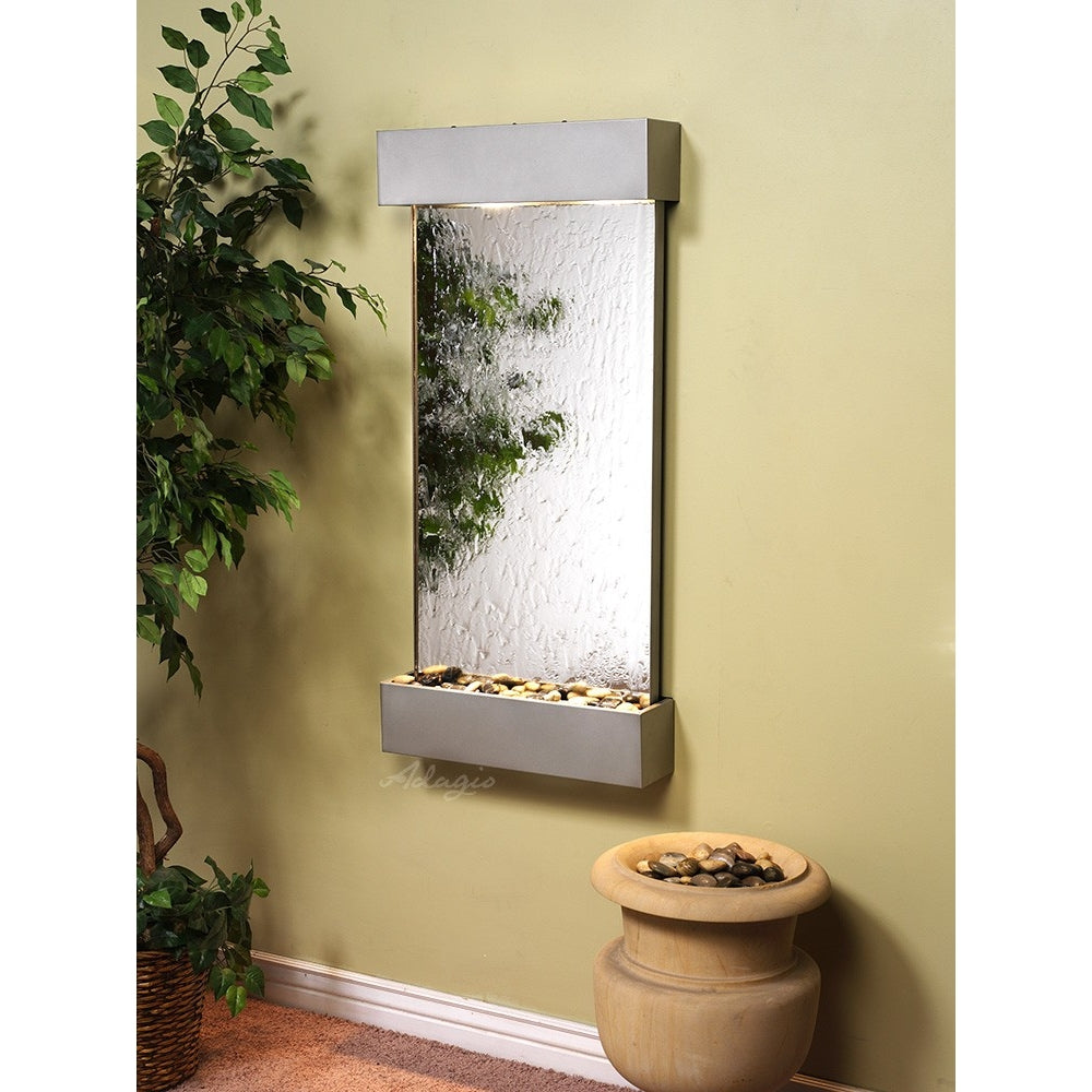 Adagio Whispering Creek 46"H x 22"W Indoor Wall Fountain