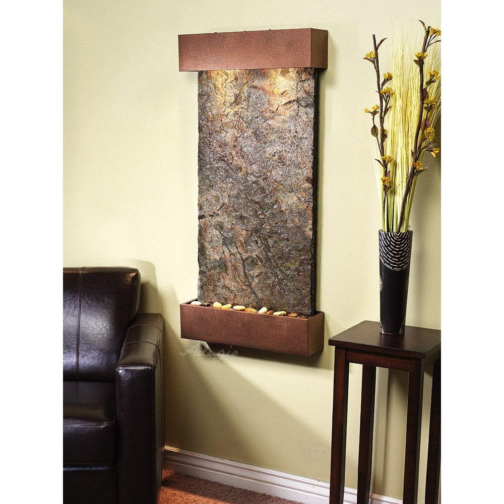 Adagio Whispering Creek 46"H x 22"W Indoor Wall Fountain