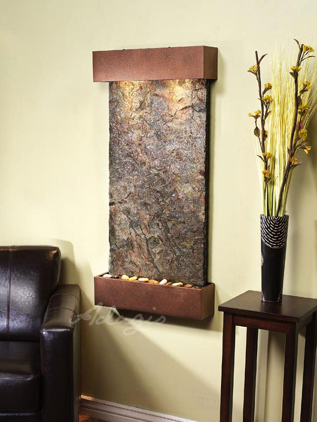 Adagio Whispering Creek 46"H x 22"W Indoor Wall Fountain