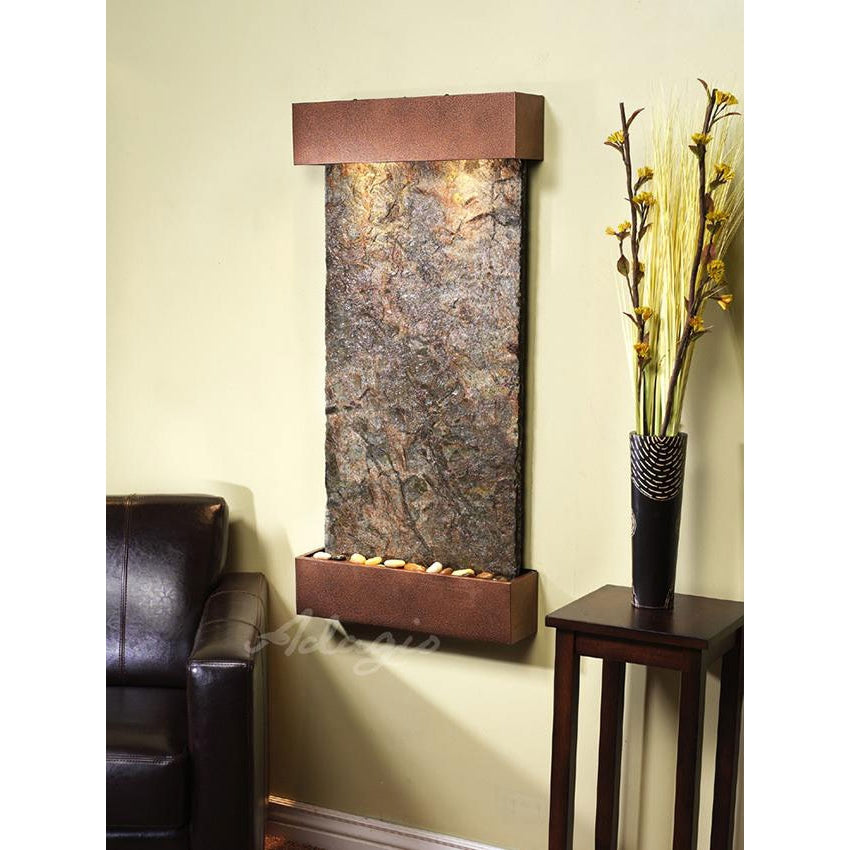 Adagio Whispering Creek 46"H x 22"W Indoor Wall Fountain