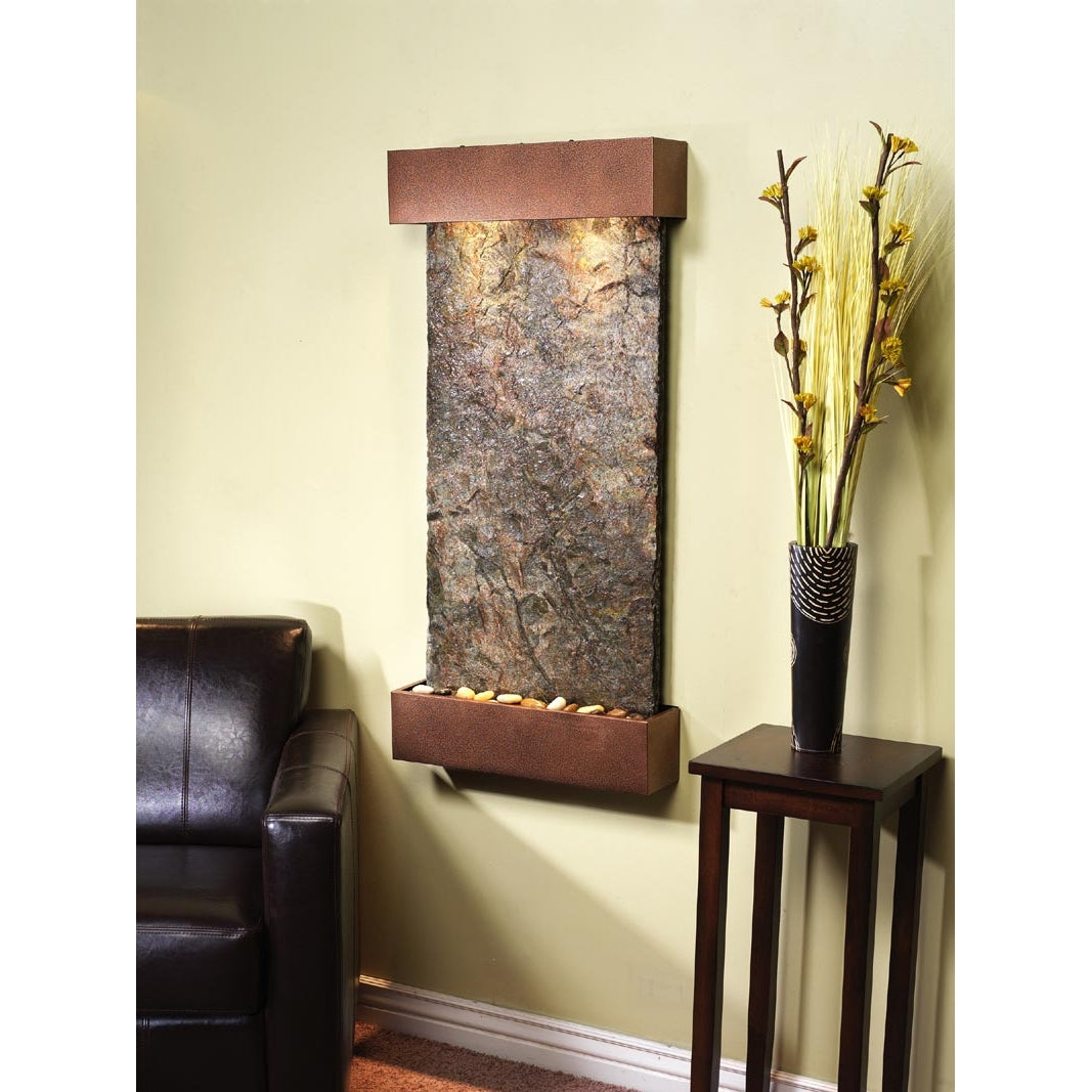 Adagio Whispering Creek 46"H x 22"W Indoor Wall Fountain