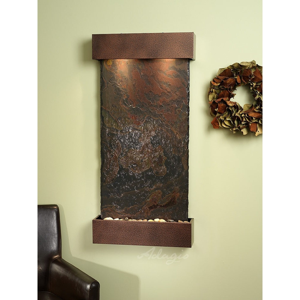 Adagio Whispering Creek 46"H x 22"W Indoor Wall Fountain