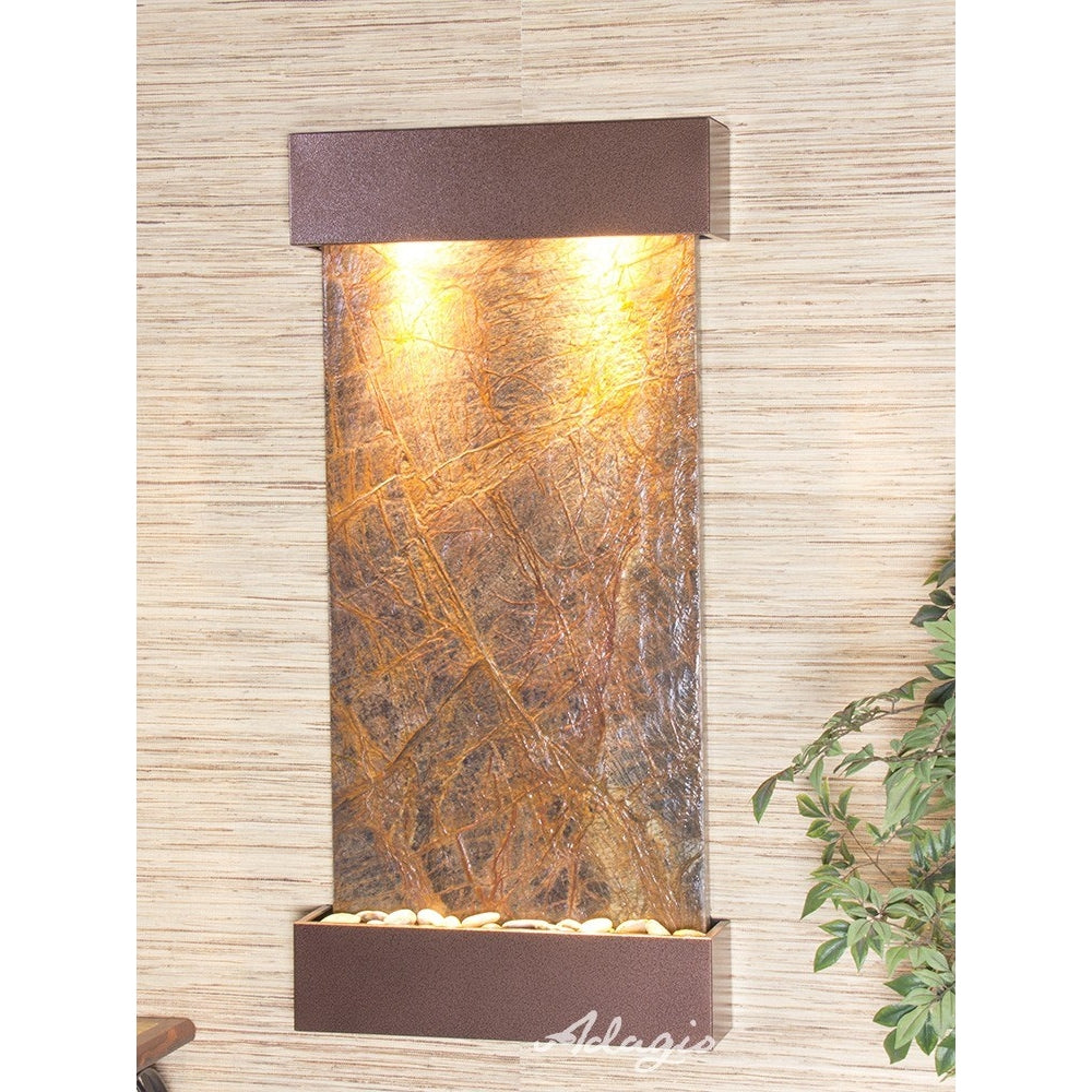 Adagio Whispering Creek 46"H x 22"W Indoor Wall Fountain