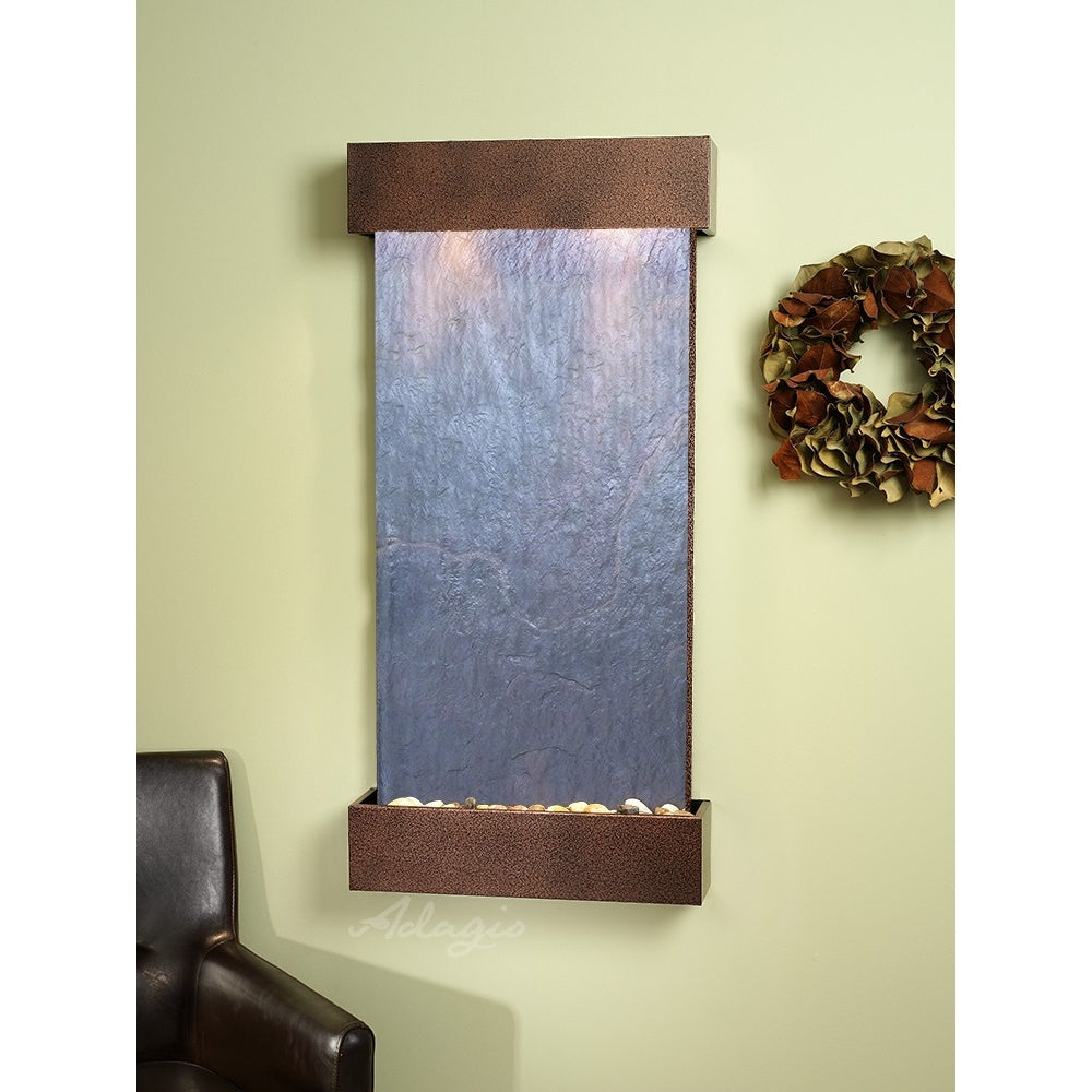 Adagio Whispering Creek 46"H x 22"W Indoor Wall Fountain