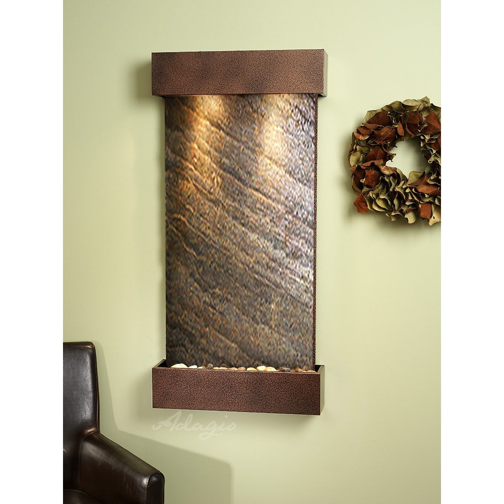 Adagio Whispering Creek 46"H x 22"W Indoor Wall Fountain