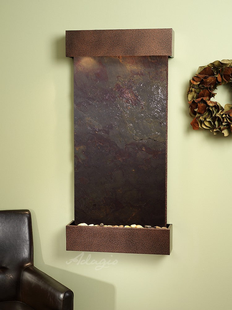 Adagio Whispering Creek 46"H x 22"W Indoor Wall Fountain