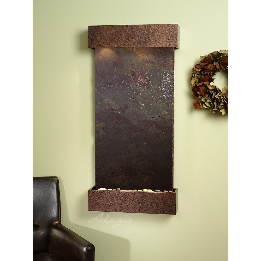 Adagio Whispering Creek 46"H x 22"W Indoor Wall Fountain