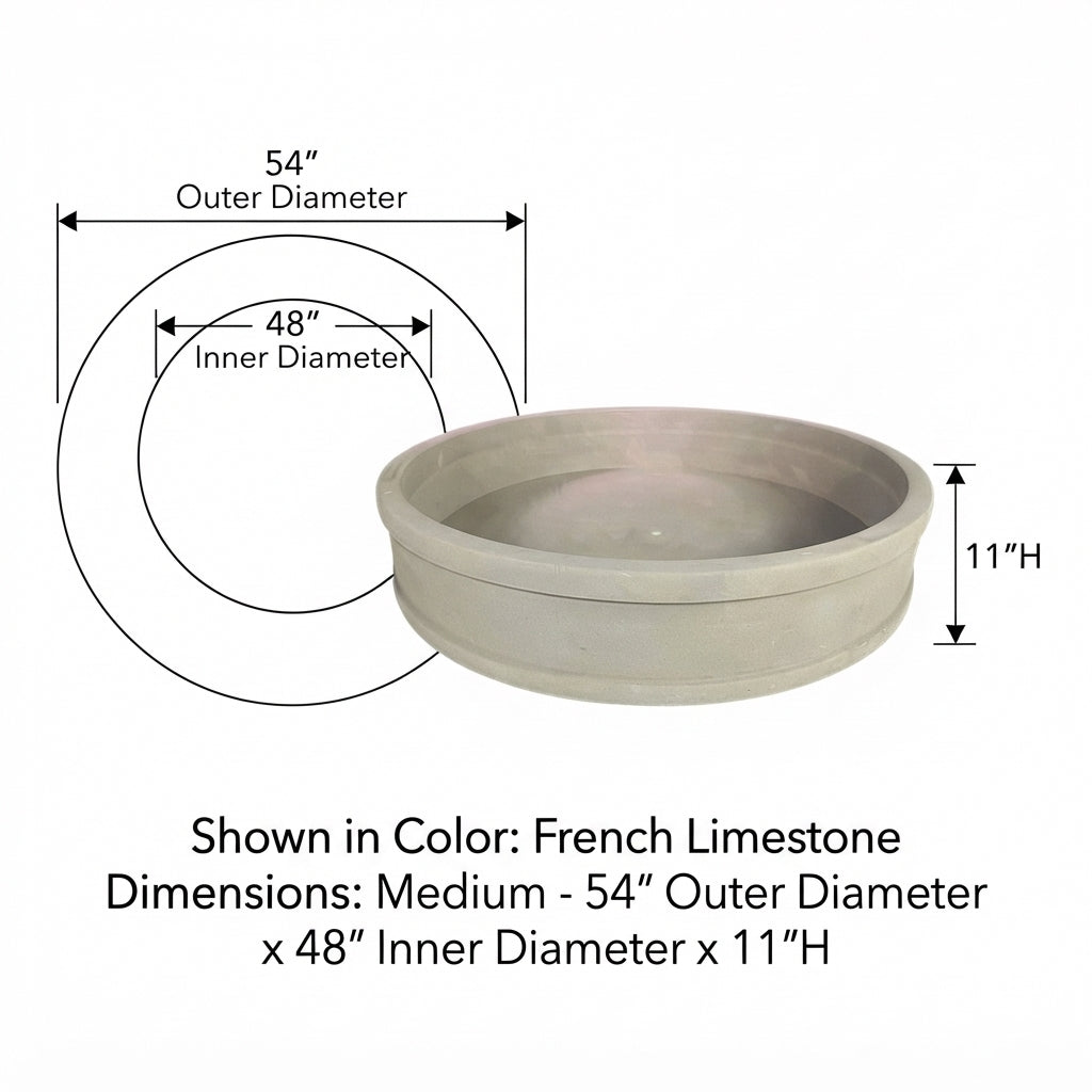 Giannini Garden Malibu One-Piece Fountain Basin