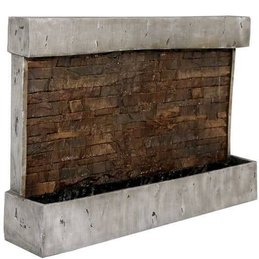 Sunnydaze 24" Ancient Outdoor Waterfall Fountain