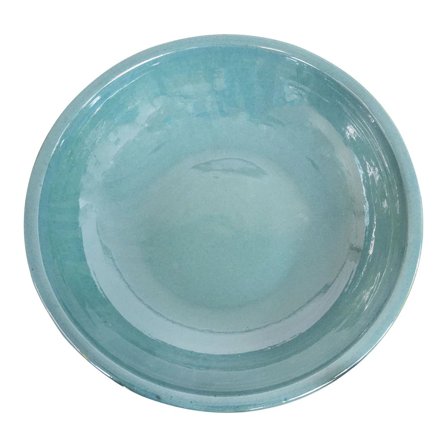 Sunnydaze 25" H Calais Glazed Ceramic Bird Bath VBD-3281