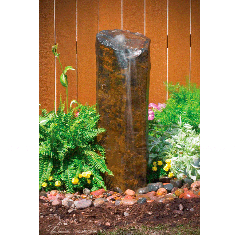 Aquascape Fountain Kit Aquascape Mongolian Basalt Column 30″ Landscape Fountain Kit 58065