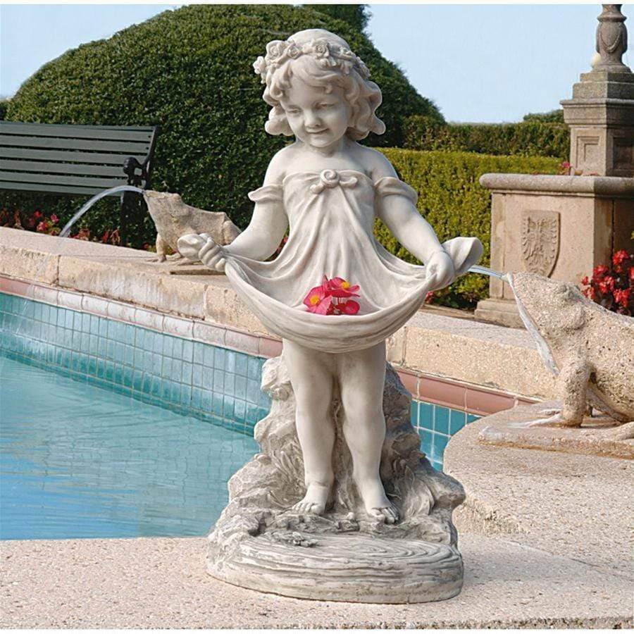 Design Toscano Outdoor Fountains Design Toscano Abigail's Bountiful Apron People Outdoor Sculpture KY30467
