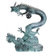 Design Toscano Garden Statues Design Toscano Asian Dragon with Oriental Power Orb Bronze Garden Statue PK2145