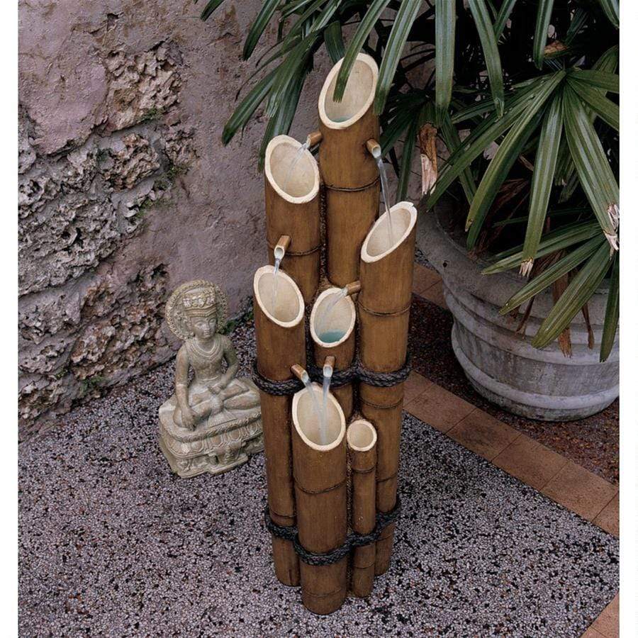 Design Toscano Outdoor Fountains Design Toscano Cascading Bamboo Sculptural Outdoor Fountain KY1712