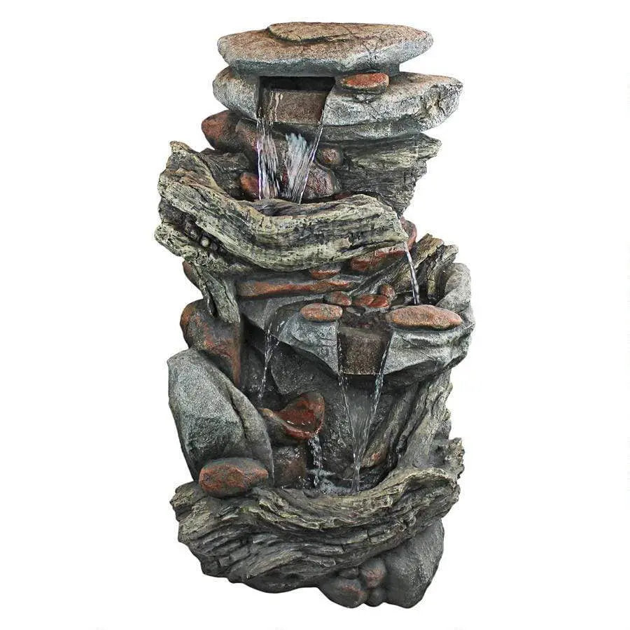 Design Toscano Outdoor Fountains Design Toscano Cathedral Falls Cascading Waterfall Garden Outdoor Fountain DW172122