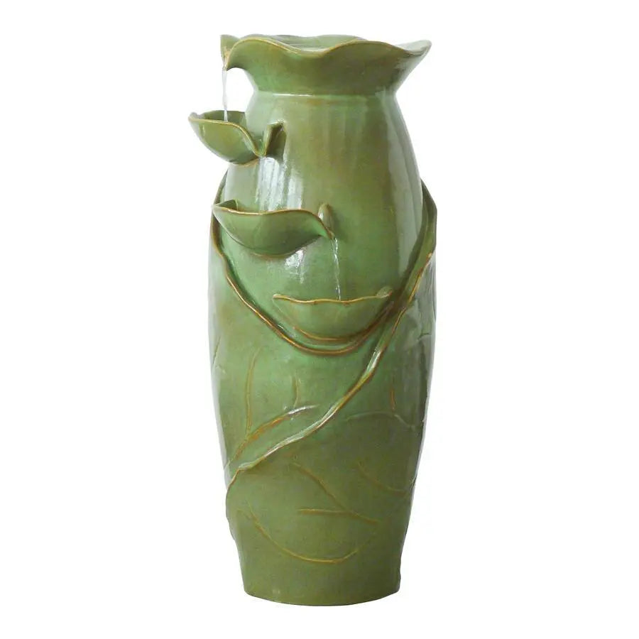 Design Toscano Outdoor Fountains Design Toscano Ceramic Cascading Vines Garden Indoor/Outdoor Fountain SS11537