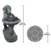 Design Toscano Outdoor Fountains Design Toscano Dog's Refreshing Drink Sculptural Animal Outdoor Fountain SS10795