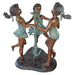 Design Toscano Garden Statues Design Toscano Fun in the Sun Girls Cast Bronze Garden Statue KW29440