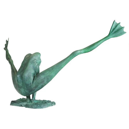 Design Toscano Garden Statues Design Toscano Giant Crazy Legs Leap Frog Bronze Garden Statue PK2295