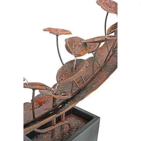 Design Toscano Outdoor Fountains Design Toscano Grande Asian Botanical Cascading Metal Garden Outdoor Fountain FU71752
