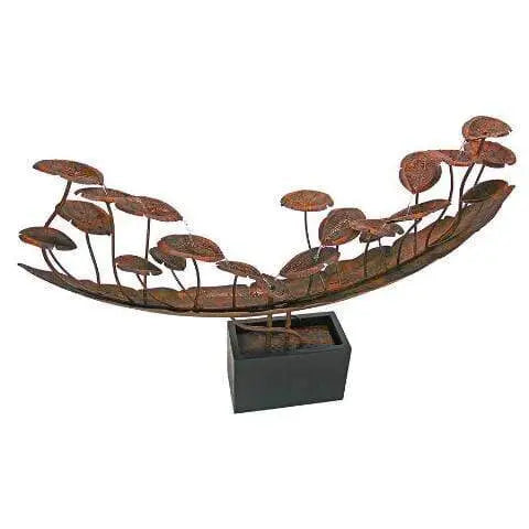 Design Toscano Outdoor Fountains Design Toscano Grande Asian Botanical Cascading Metal Garden Outdoor Fountain FU71752