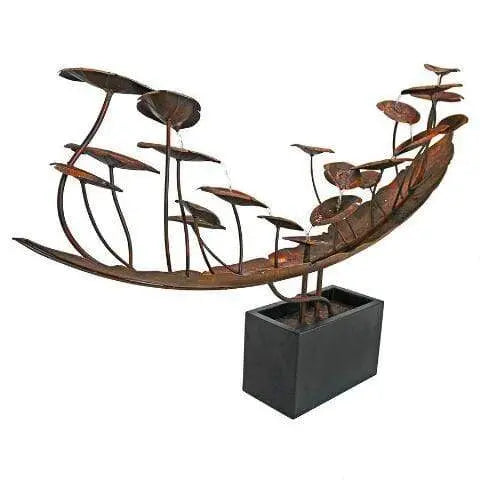 Design Toscano Outdoor Fountains Design Toscano Grande Asian Botanical Cascading Metal Garden Outdoor Fountain FU71752