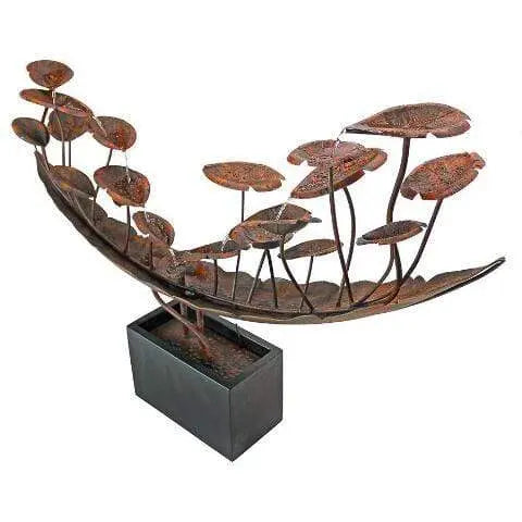 Design Toscano Outdoor Fountains Design Toscano Grande Asian Botanical Cascading Metal Garden Outdoor Fountain FU71752