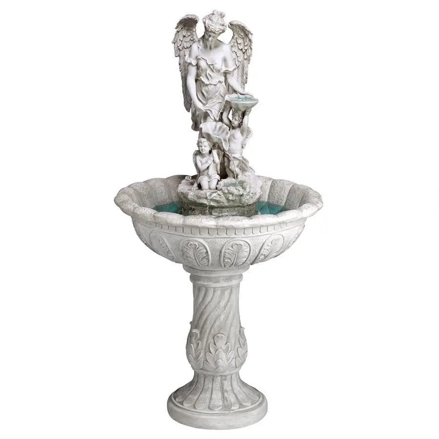 Design Toscano Outdoor Fountains Design Toscano Heavenly Moments Angel Sculptural Fountain KY53002