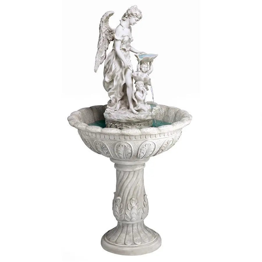 Design Toscano Outdoor Fountains Design Toscano Heavenly Moments Angel Sculptural Fountain KY53002