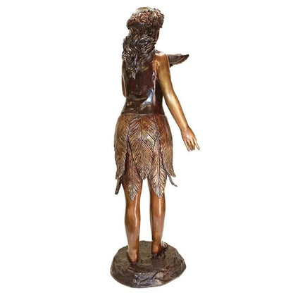 Design Toscano Garden Statues Design Toscano Leaf Maiden Cast Bronze Garden Statue KW58490