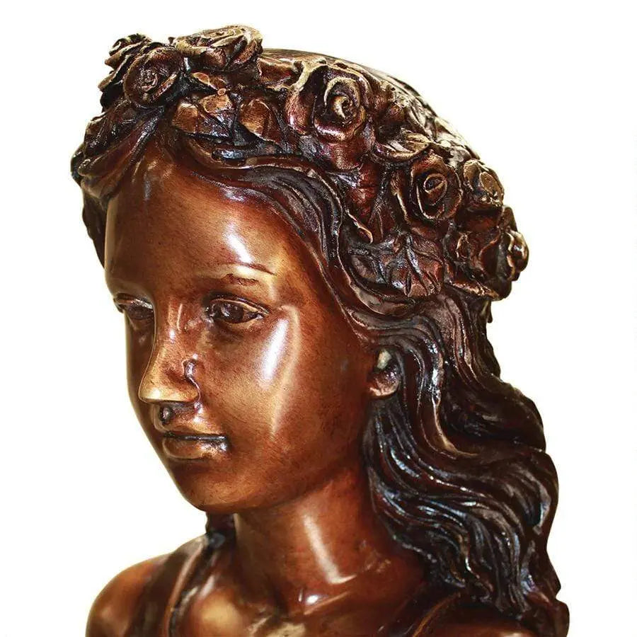 Design Toscano Garden Statues Design Toscano Leaf Maiden Cast Bronze Garden Statue KW58490