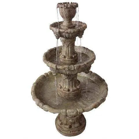 Design Toscano Outdoor Fountains Design Toscano Medici Lion Four-Tier Garden Outdoor Fountain KY2037