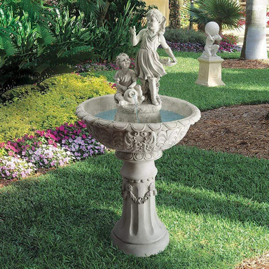 Design Toscano Outdoor Fountains Design Toscano Nature's Children Sculptural Garden Outdoor Fountain KY4012