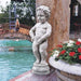 Design Toscano Outdoor Fountains The Peeing Boy of Brussels Piped Statue/ NG335051 Design Toscano Peeing Boy of Brussels Sculptural Outdoor Fountain with Plinth Base NG33505