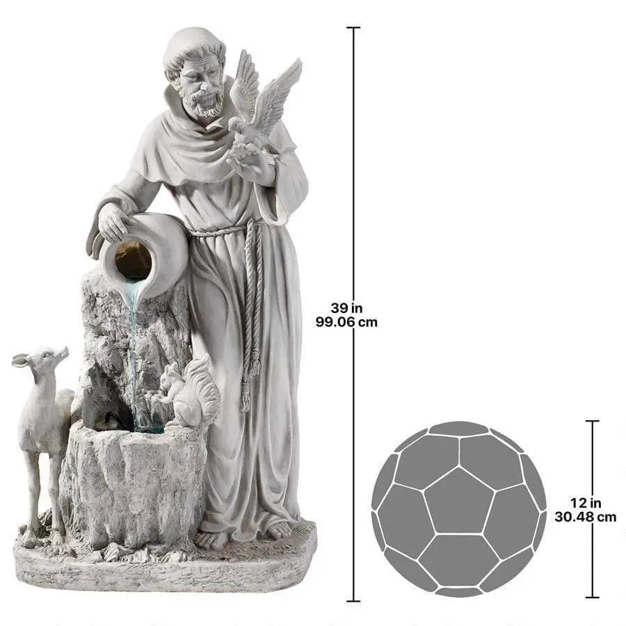 Design Toscano Outdoor Fountains Design Toscano St. Francis' Life-Giving Waters Fountain KY2078