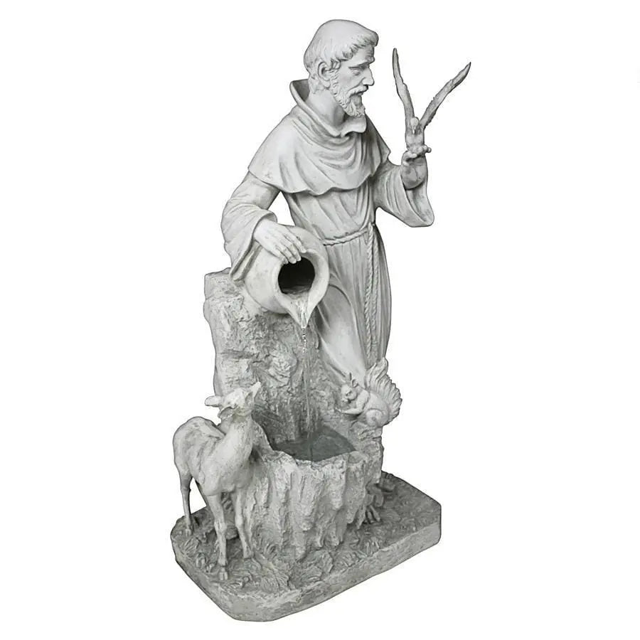 Design Toscano Outdoor Fountains Design Toscano St. Francis' Life-Giving Waters Fountain KY2078